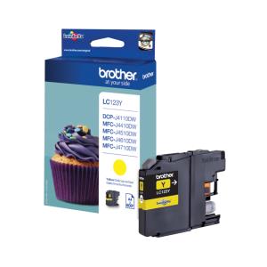 Ink Cartridge - Lc123y - 600 Pages - Yellow