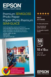 Paper Photo Premium Semiglossy 10x15cm 50-sheet (c13s041765)