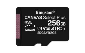 Micro Sdxc Card - Canvas Select Plus - 256GB - A1 C10 Without Adapter