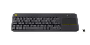 Wireless Touch Keyboard K400 Plus - Black - Azerty French