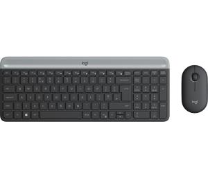Slim Wireless Keyboard And Mouse Combo Mk470 - Graphite - Azerty Belgian