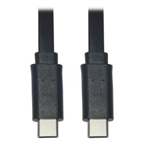USB-C FLAT CABLE (M/M) USB 2.0 THUNDERBOLT 3 BLACK/1.83 M