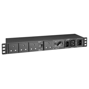 230V 13A SGL-PHSE HOT-SWAP PDU 4 BS1363 OUT C20 / BS1363 IN