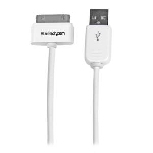 Apple Dock Connector To USB Cable For iPod / iPhone / iPad - 1m White