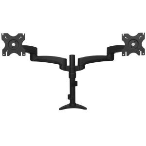 Articulating Dual Monitor Arm - Grommet / Desk Mount With Cable Management & Height Adjust - Dual Mo