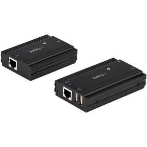 USB Extender Hub Adapter Kit - 4-port USB 2.0 Extender Hub Over Single Cat5e/CAT6 Ethernet Cable (rj45) - 330ft (100m)