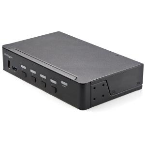 KVM Switch - 4 Port Hdmi Single Monitor 4k 60hz Ultra Hd Hdr, Desktop Hdmi 2.0 KVM Switc