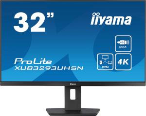 Desktop USB-C Monitor - ProLite XUB3293UHSN-B5 - 32in - 3840x2160 (UHD) - Black