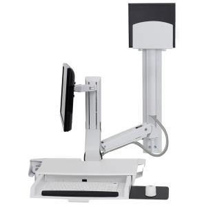 SV Combo System with Worksurface & Pan, Medium CPU Holder (white)