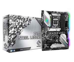 Motherboard Z490 Steel Legend LGA1200 Intel Z490 4 X Ddr4 USB 3.2 SATA 3 7.1ch Hd Audio ATX