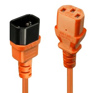 Extension Cable Iec - C14 To Iec C13 - 50cm - Orange