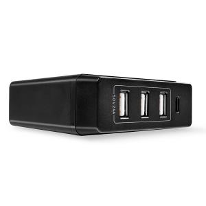 Type C And A Smart Charger With Power Delivery, 72w 4 Port