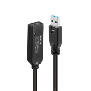 Cable Active Extension - USB 3.0-a - USB-c - Black - 10m