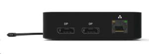 USB-C 2X4K TRAVEL DOCKING STATION - 5x USB-A 3.1 Gen1 / USB-C 3.2 Gen2 / 2x DP / SD Reader / Gbe - with DP to HDMI 1m cable