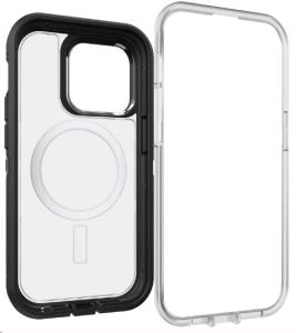 iPhone 14 Pro Case Defender Series XT Black Crystal (Clear/Black)