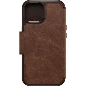 iPhone 15 Case Strada Series Folio MagSafe - Espresso (Brown)