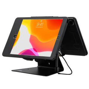 Security Dual-tablet Kiosk Stand For iPads Black