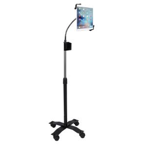 Compact Gooseneck Floor Stand For 7-13 In Tablets
