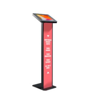 Premium Locking Floor Stand Kiosk With Graphic Card Slot Black